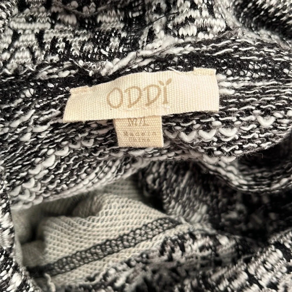 Oddy black and gray heather cowl neck knit top - Picture 5 of 9